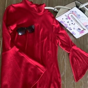 Lori Ann Montreal Vintage Red Ruffle Dress.